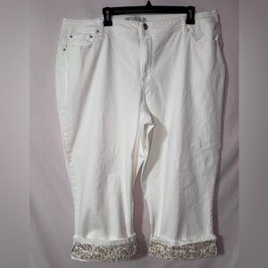 White High-Rise Denim Jeans